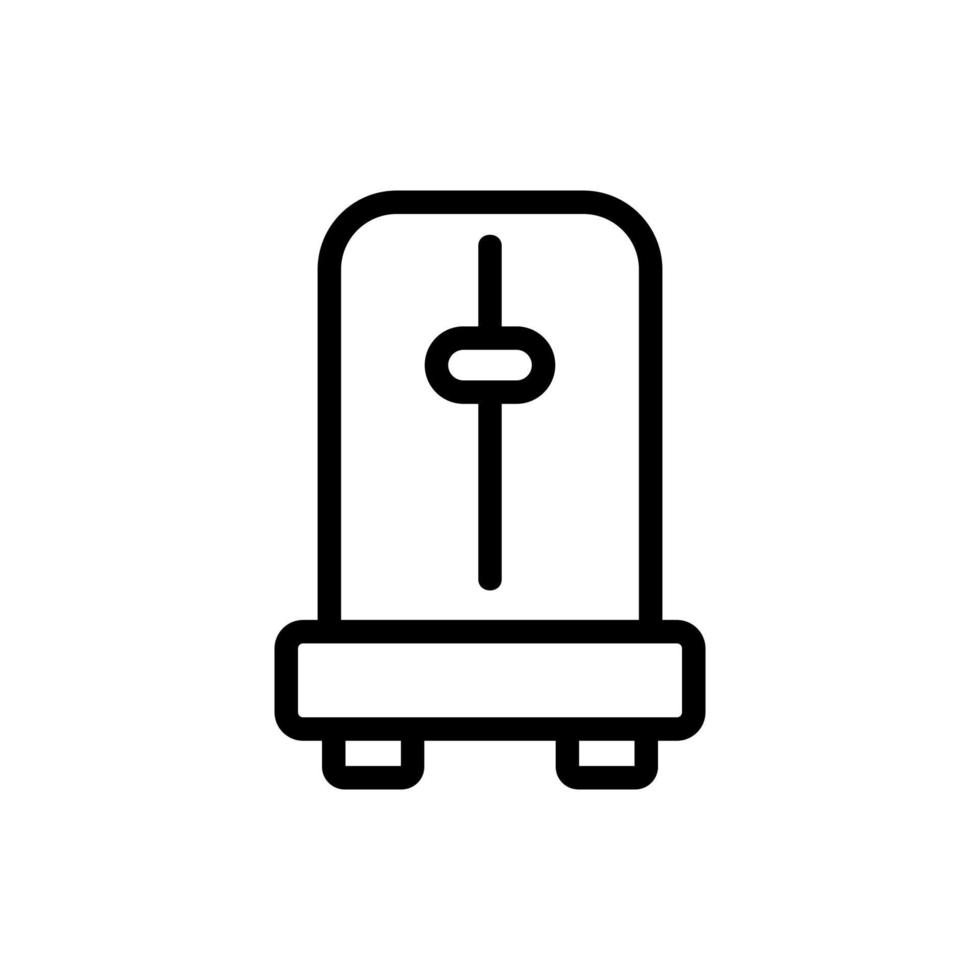 Toaster Bedienfeld Symbol Vektor Umriss Illustration