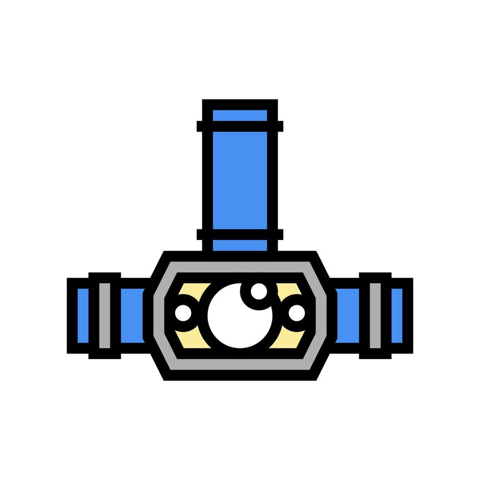 pannlampa belysning verktyg färg ikon vektorillustration vektor