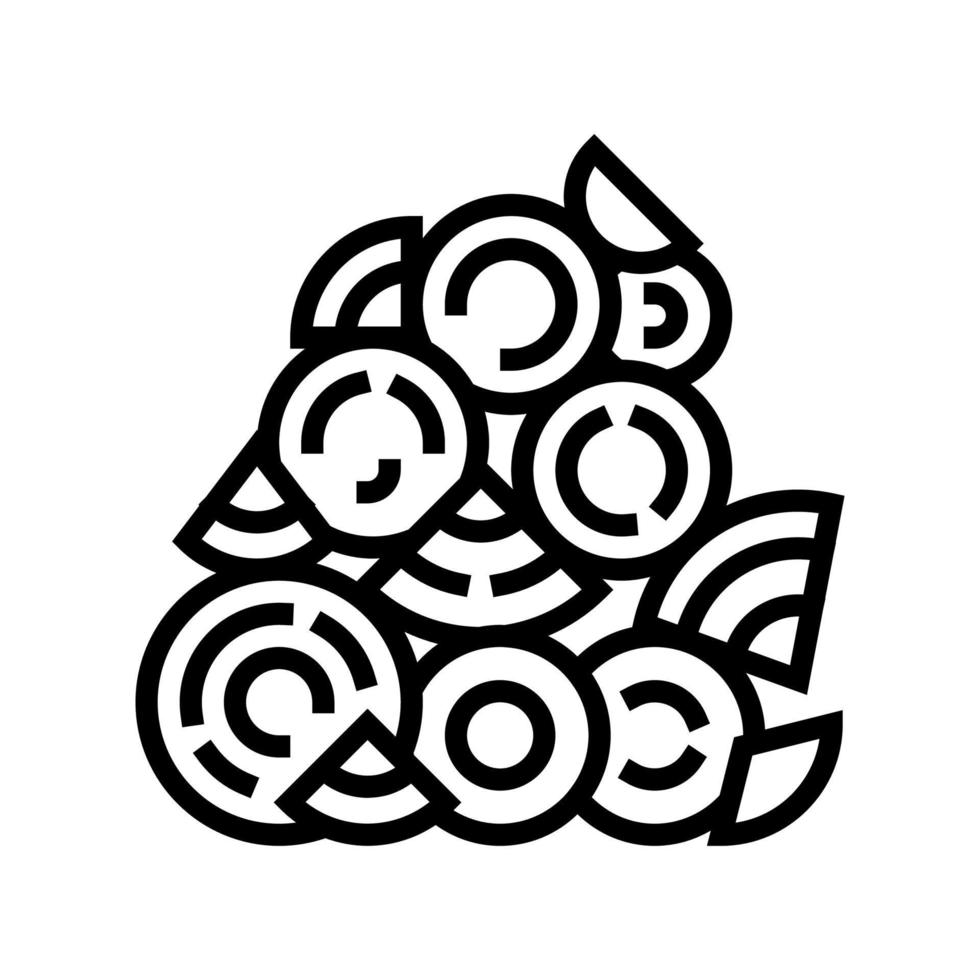 Brennholz Symbol Leitung Vektor Illustration