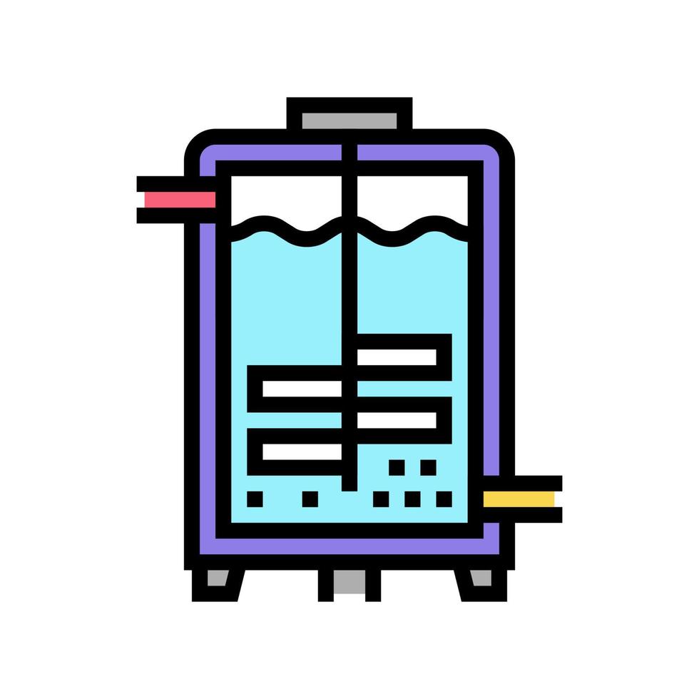 jäsning farmaceutisk produktion färg ikon vektor illustration