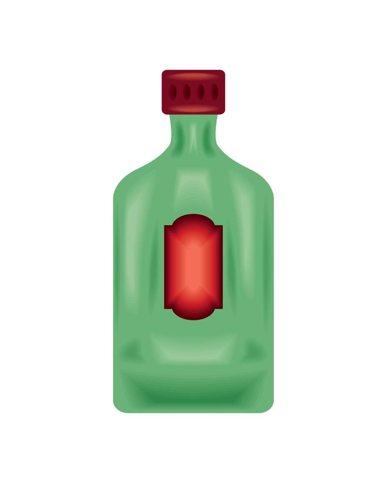 Tequila-Flaschen-Symbol vektor