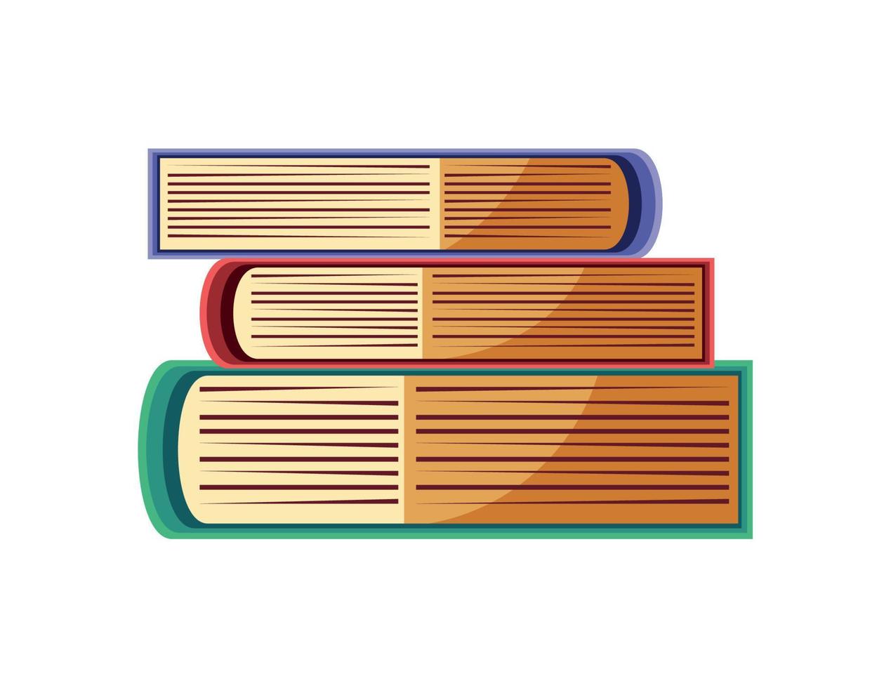 stack böcker utbildning vektor