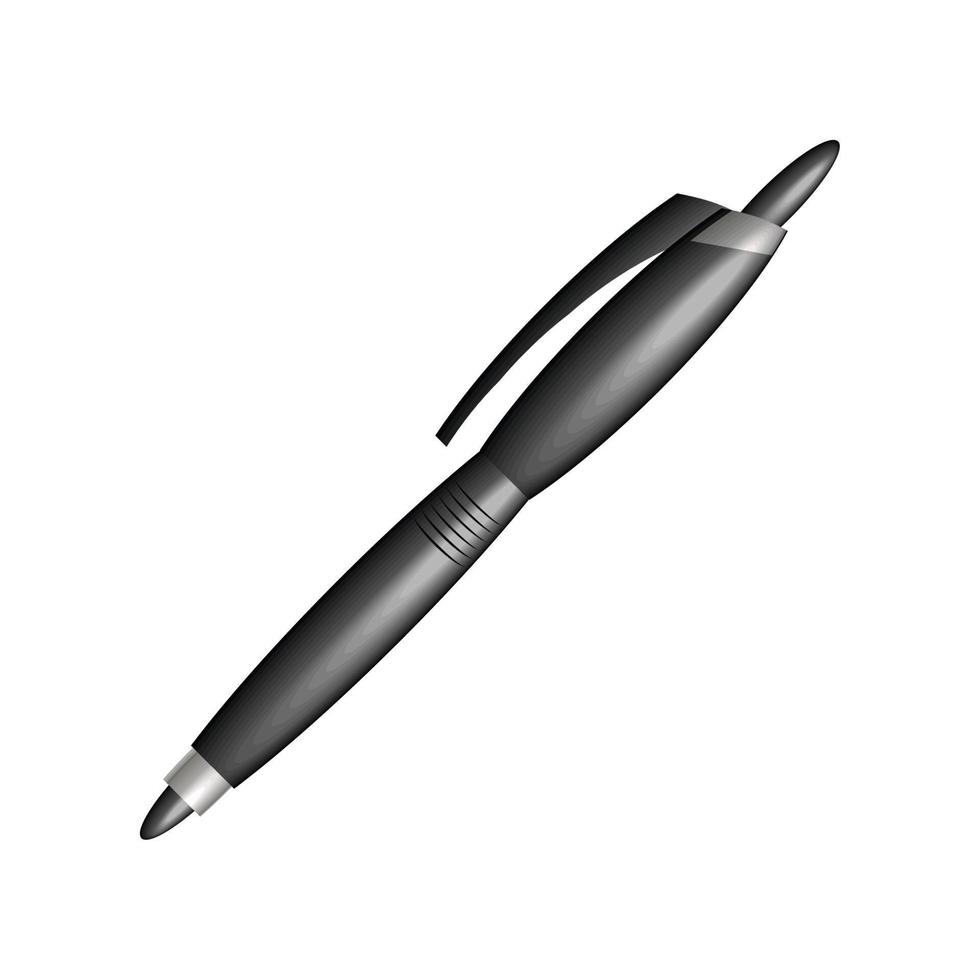 schwarze Stiftversorgung vektor