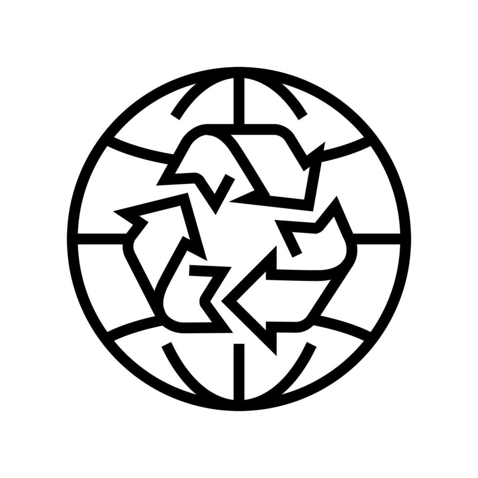 Umwelt Ökosystem Symbol Leitung Vektor Illustration