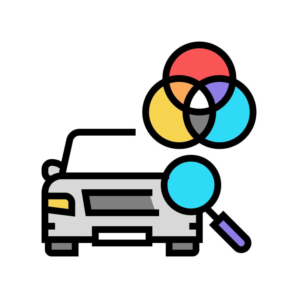 färg matchande färg ikon vektor illustration