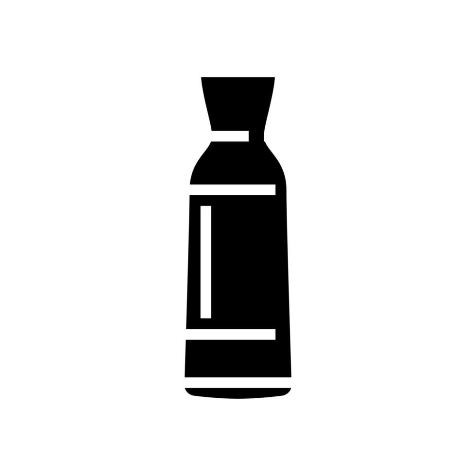 Karaffe Glas Glyph Symbol Vektor Illustration