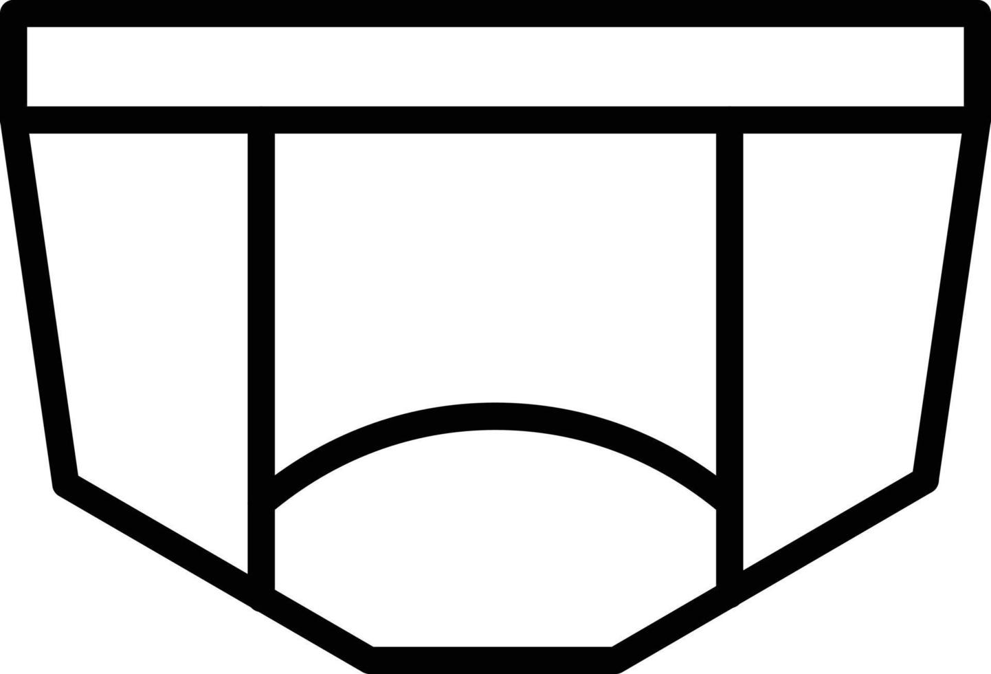 Symbol für die Unterwäschelinie vektor