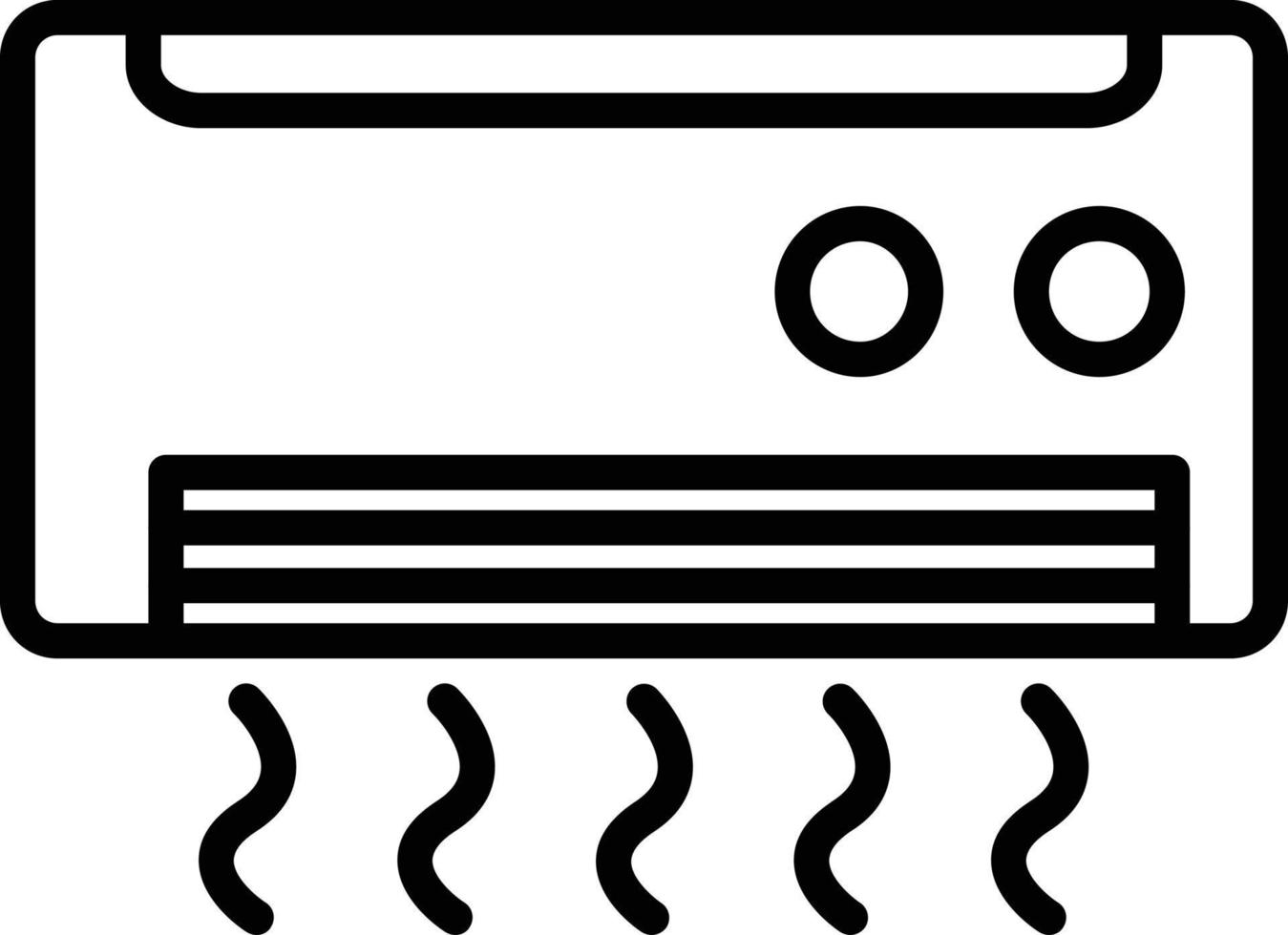 Liniensymbol der Klimaanlage vektor