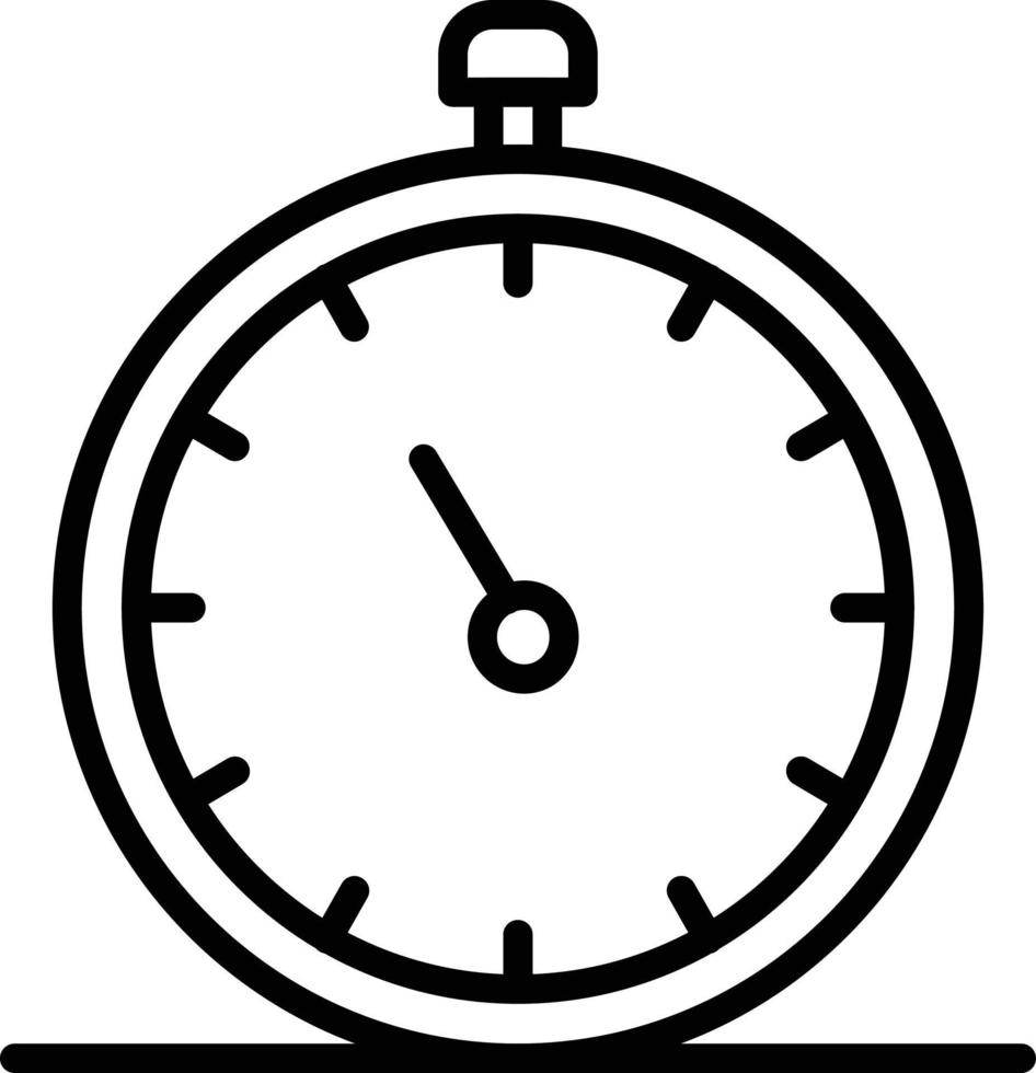 Timer-Liniensymbol vektor