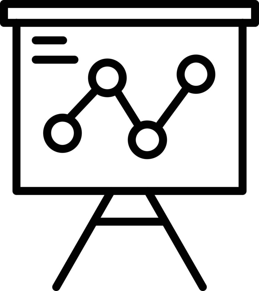 Symbol für die Präsentationslinie vektor