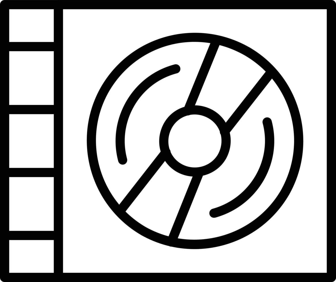 Symbol für die CD-Linie vektor