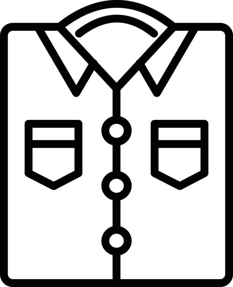 Hemdliniensymbol vektor