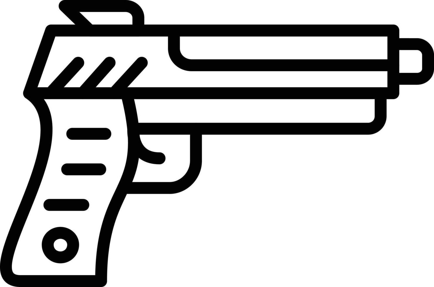 vapen linje linje ikon vektor