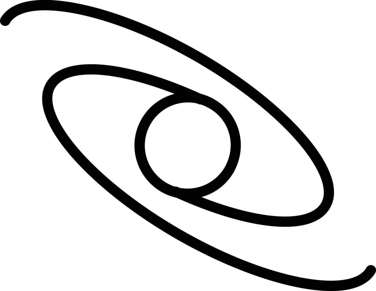 Symbol für Planetenlinie vektor