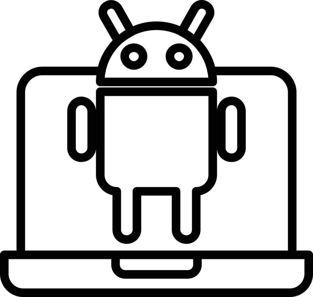 Android-Liniensymbol vektor