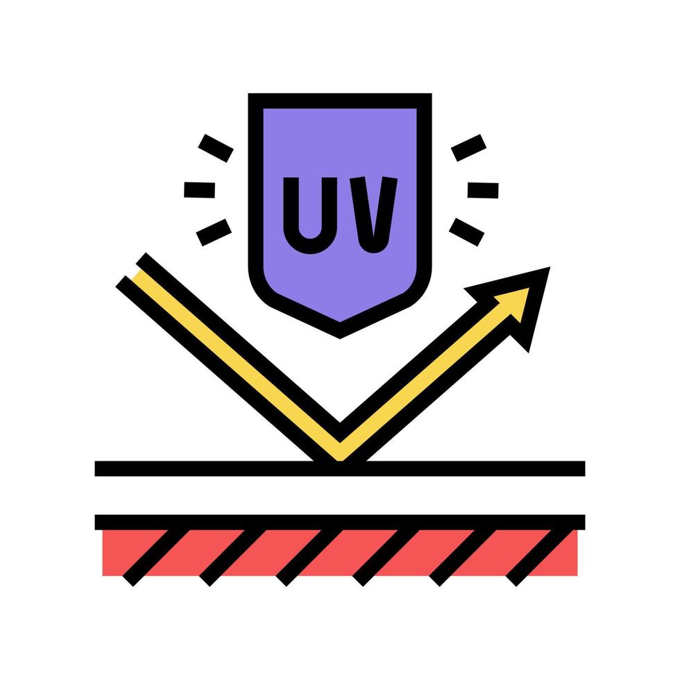 UV-Schutz Schicht Farbe Symbol Vektor Illustration