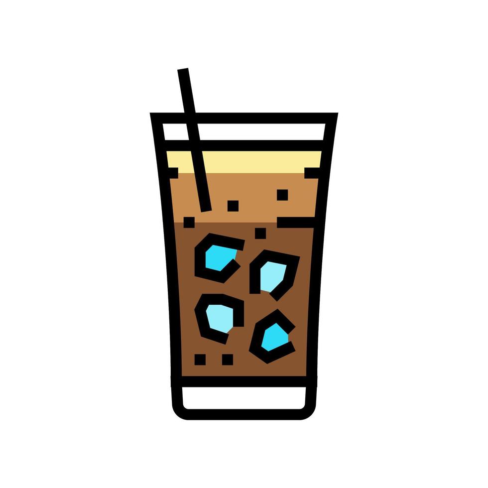 Fredo Kaffee Farbe Symbol Vektor Illustration