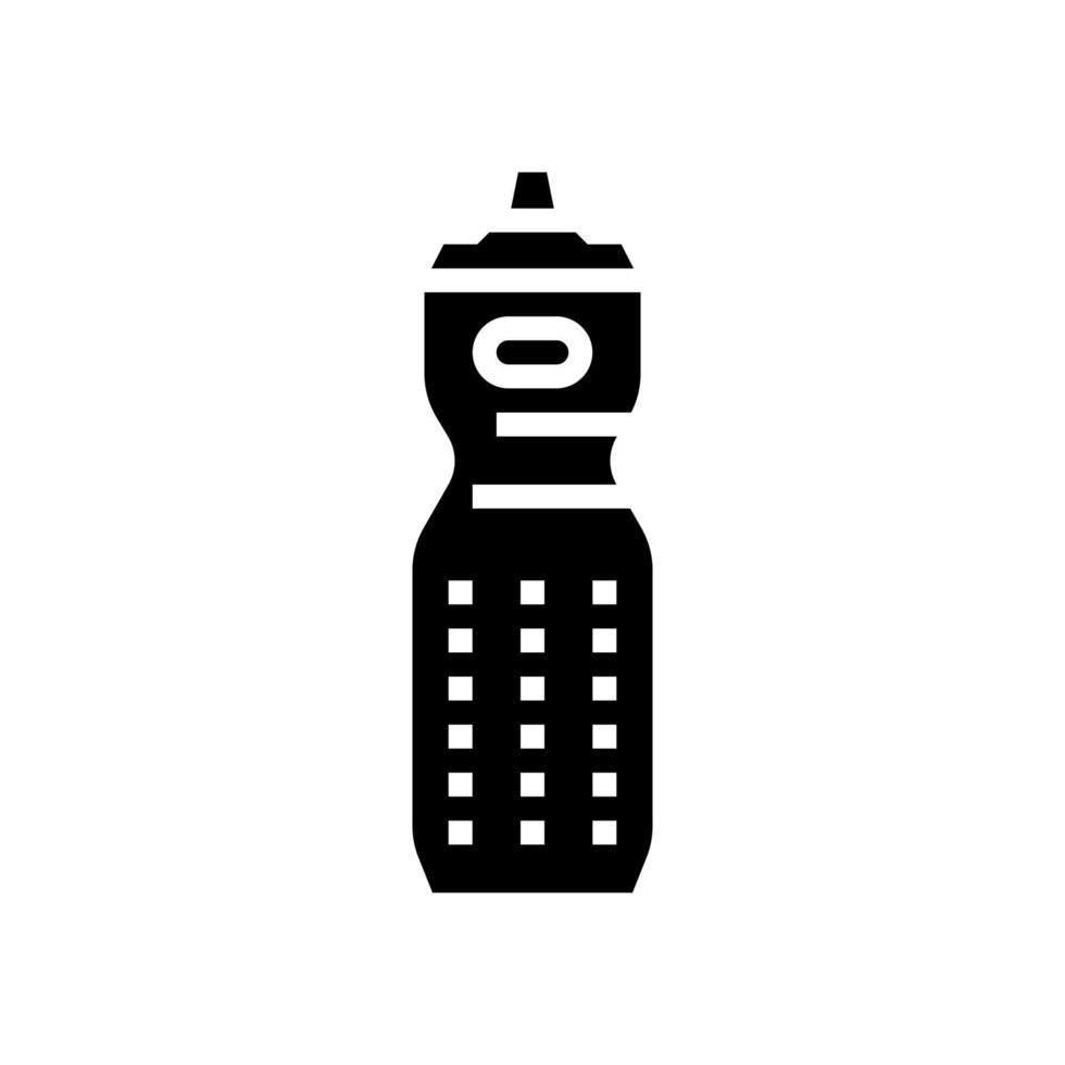 Wasserflasche Glyphen-Symbol-Vektor-Illustration vektor