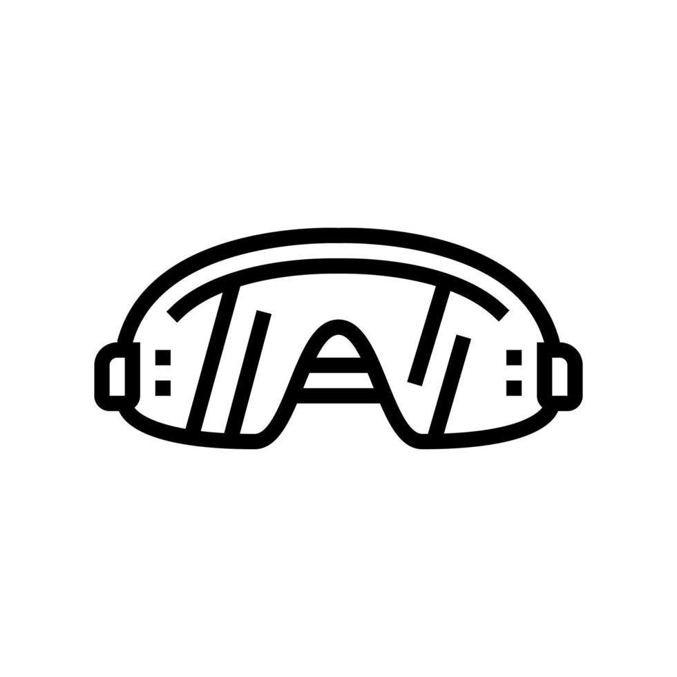 Brille Wingsuit Werkzeuglinie Symbol Vektor Illustration