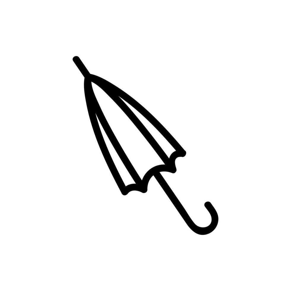 Regenschirm Symbol Vektor Umriss Illustration