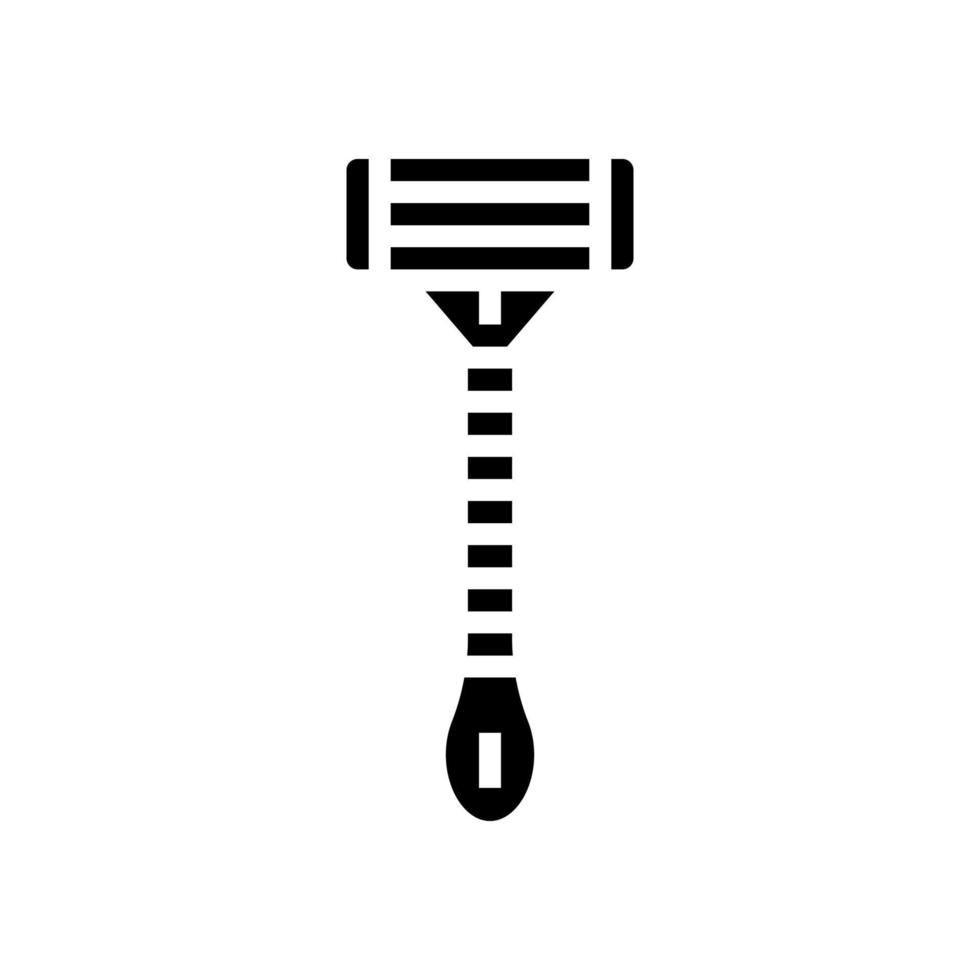 Rasiermesser-Werkzeug-Glyphen-Symbol-Vektor-Illustration vektor