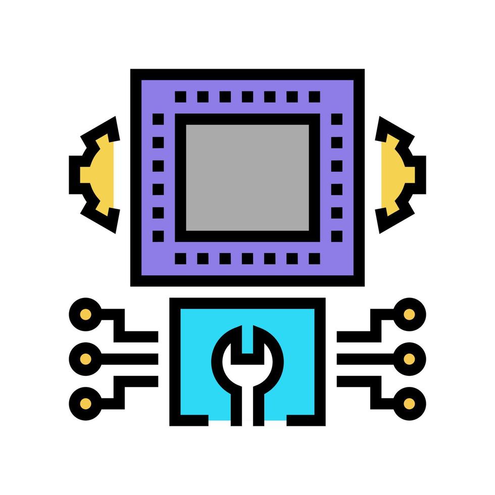 ingenjörssystem färg ikon vektor illustration