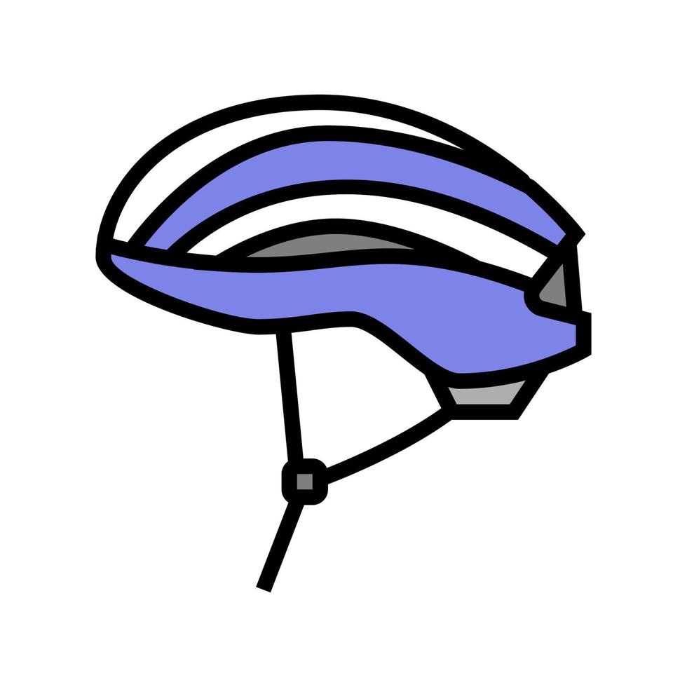 Helmschutz für Radfahrer Farbsymbol Vektor Illustration