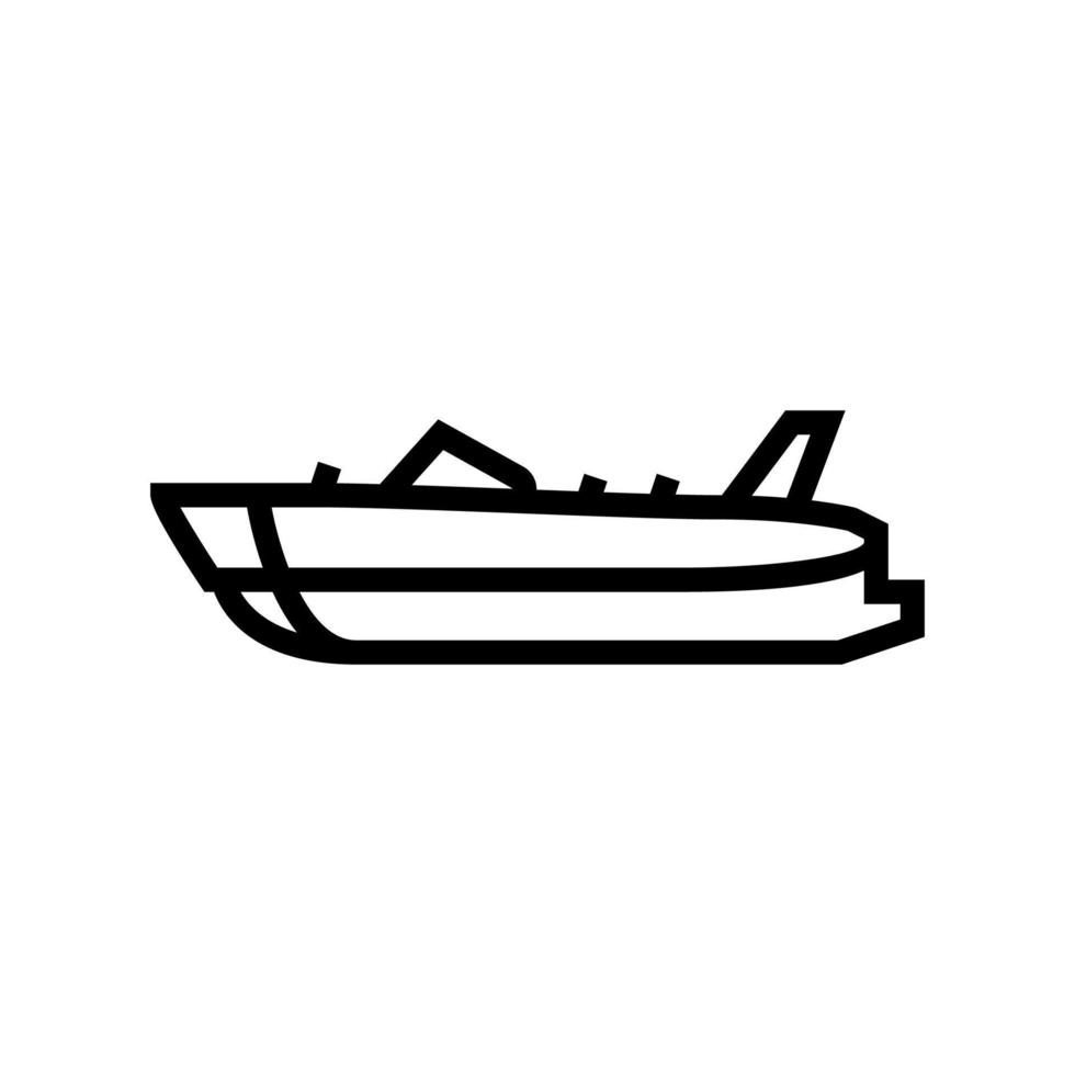 Deck Boot Symbol Leitung Vektor Illustration