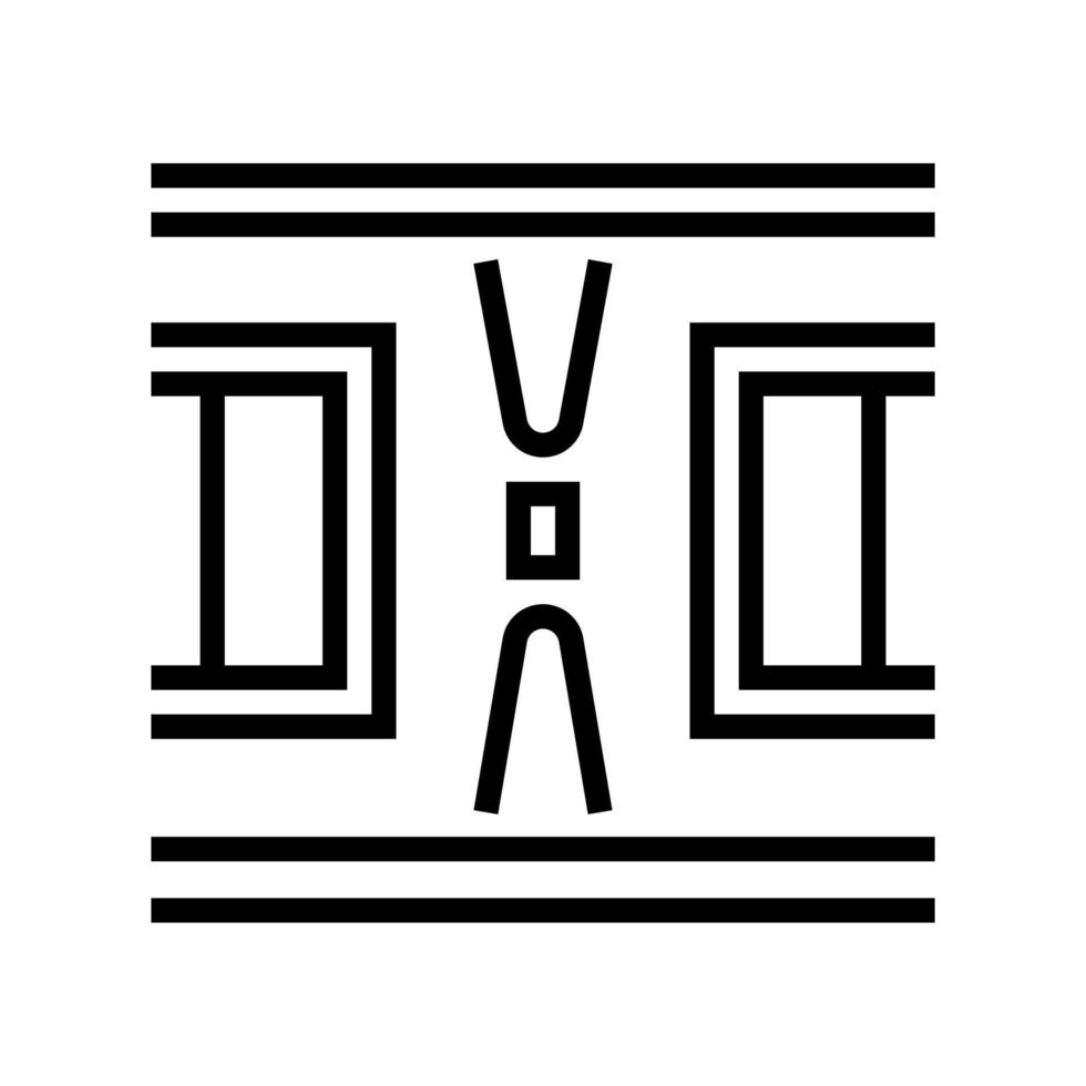 wandbeleuchtung linie symbol vektor illustration