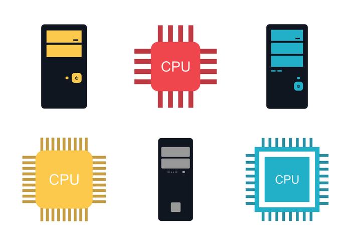 Kostenlose CPU-Vektor-Illustration vektor