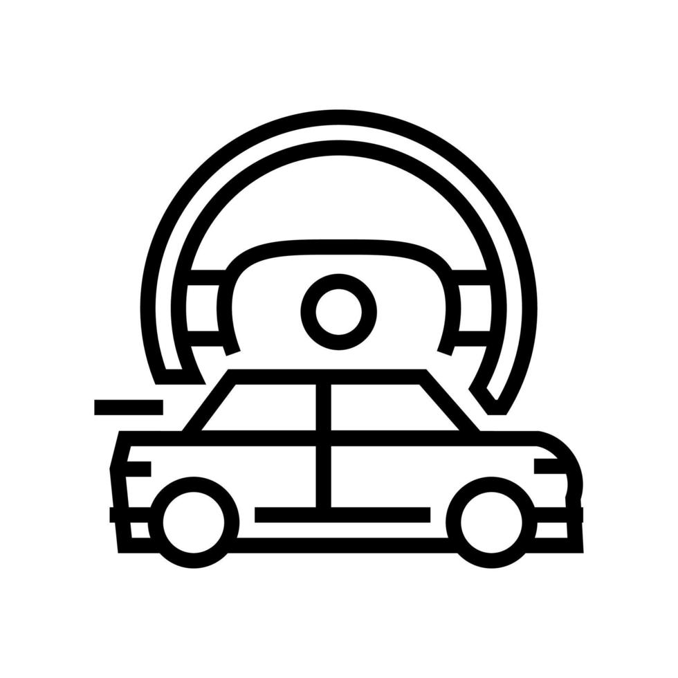 schnell fahrende Männer Freizeitlinie Symbol Vektor Illustration