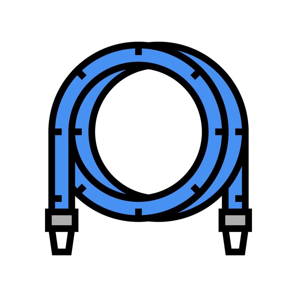 Filtrat-Pool-Schlauch-Farbsymbol-Vektor-Illustration vektor