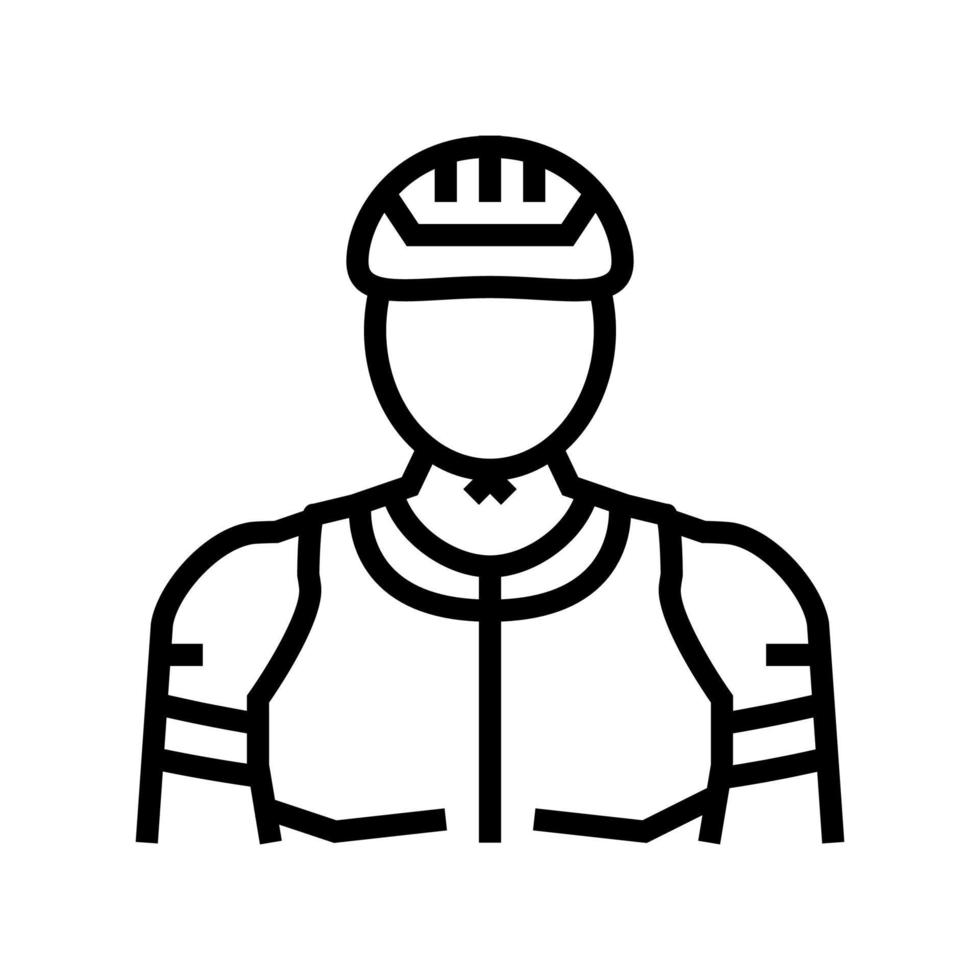 männliche Radfahrer Symbol Leitung Vektor Illustration