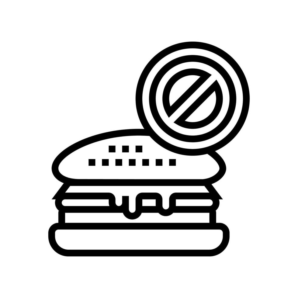 Fettfreie Diabetes-Diät Symbol Leitung Vektor Illustration