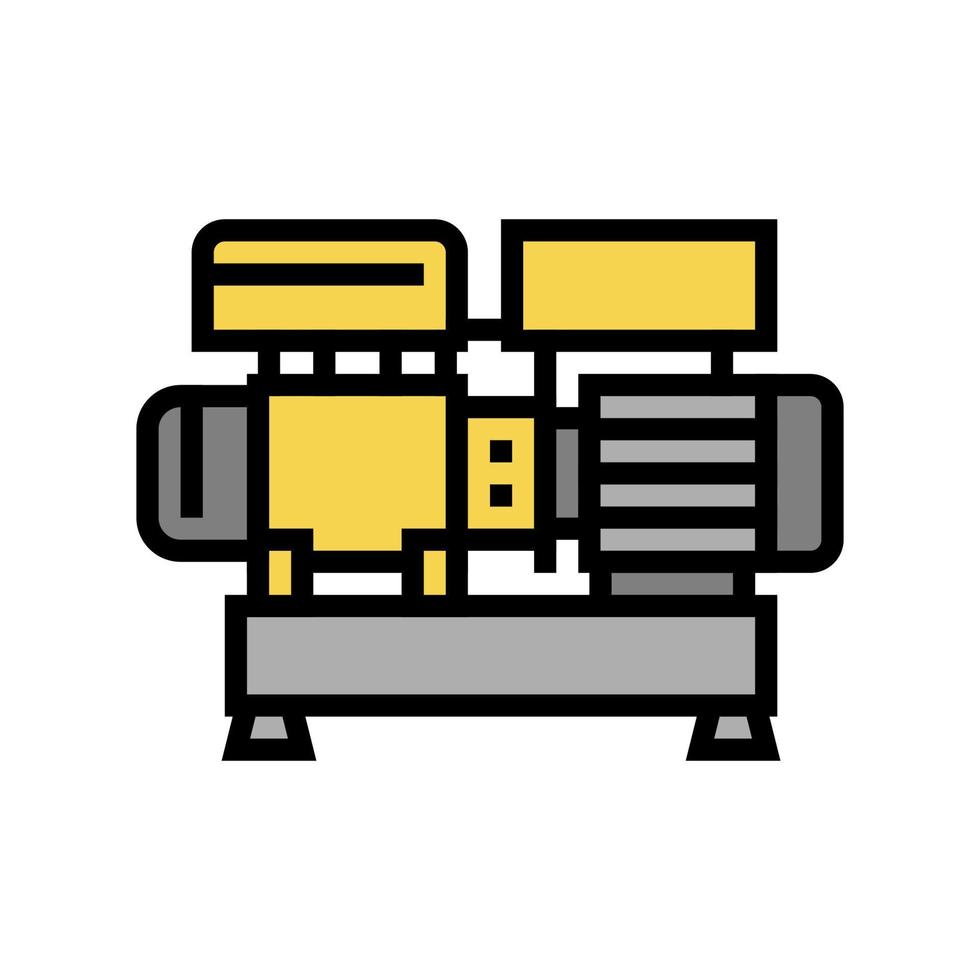 centrifugal luftkompressor färg ikon vektorillustration vektor