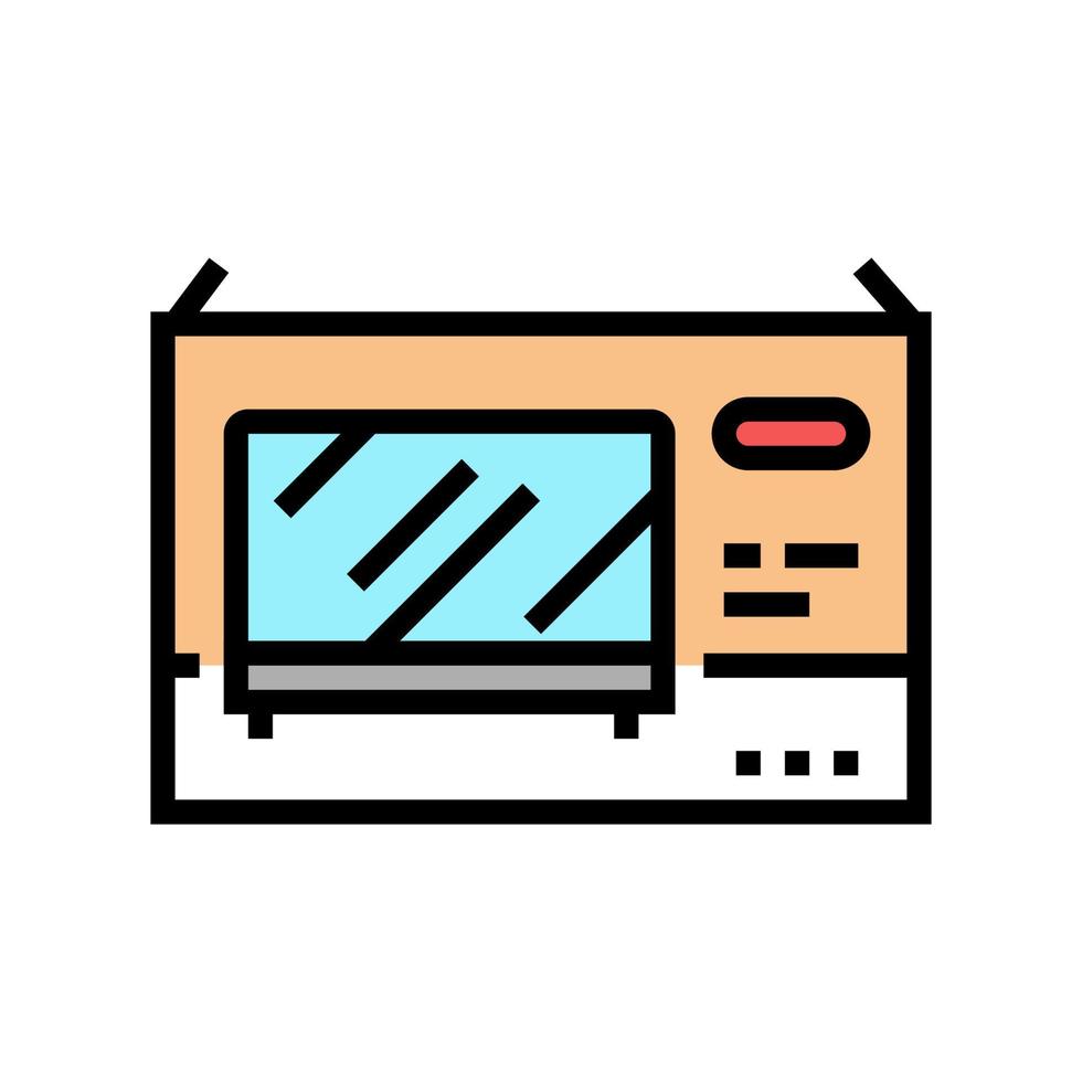 TV-Plasma-Box-Farbsymbol-Vektorillustration vektor