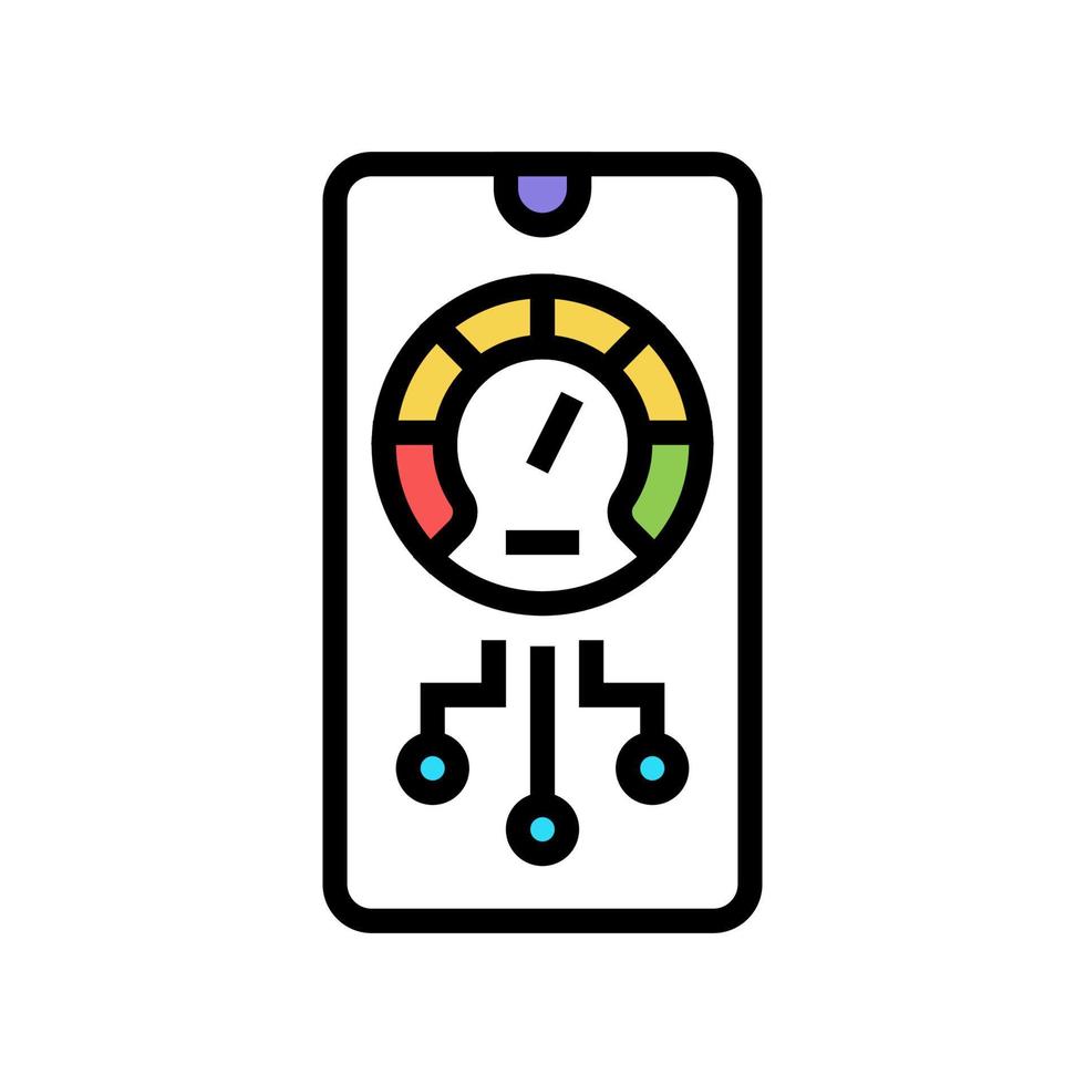 Telefon optimieren App-Farbsymbol-Vektorillustration vektor