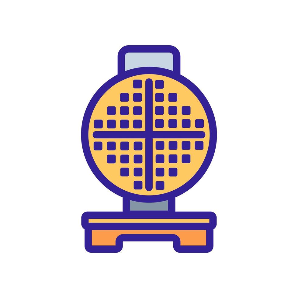 Waffeleisen Symbol Vektor Umriss Illustration