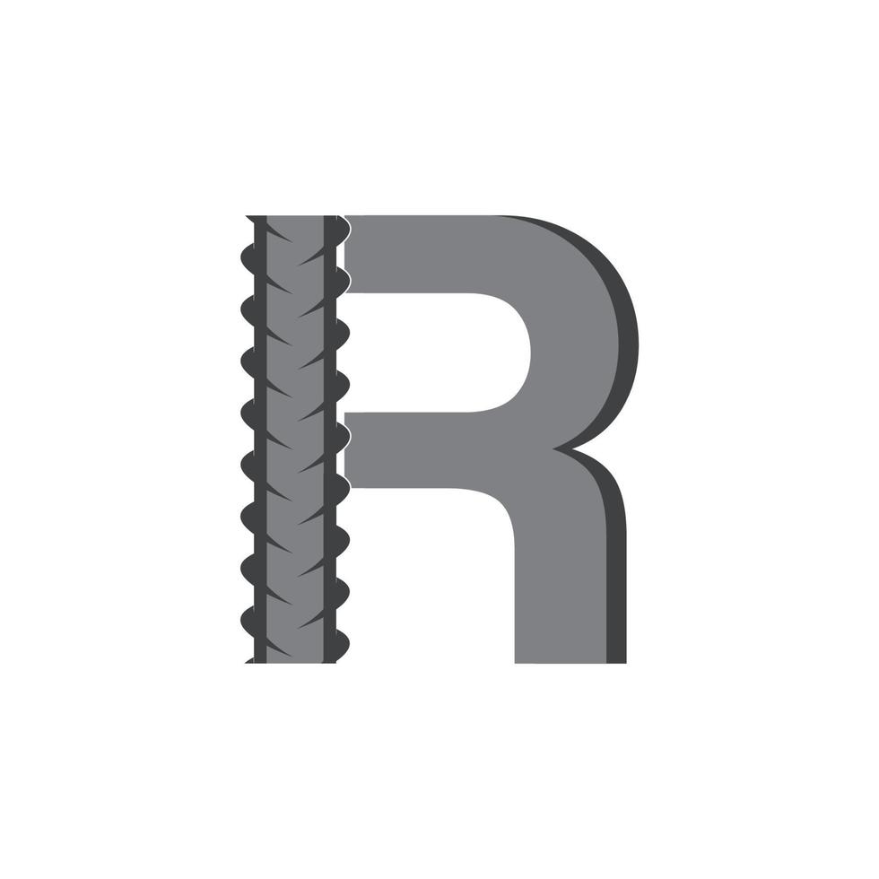 buchstabe r rebar services logo vektor