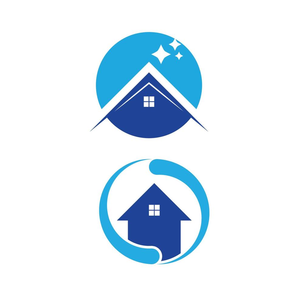 Logo-Icon-Set für die Hauswäsche vektor