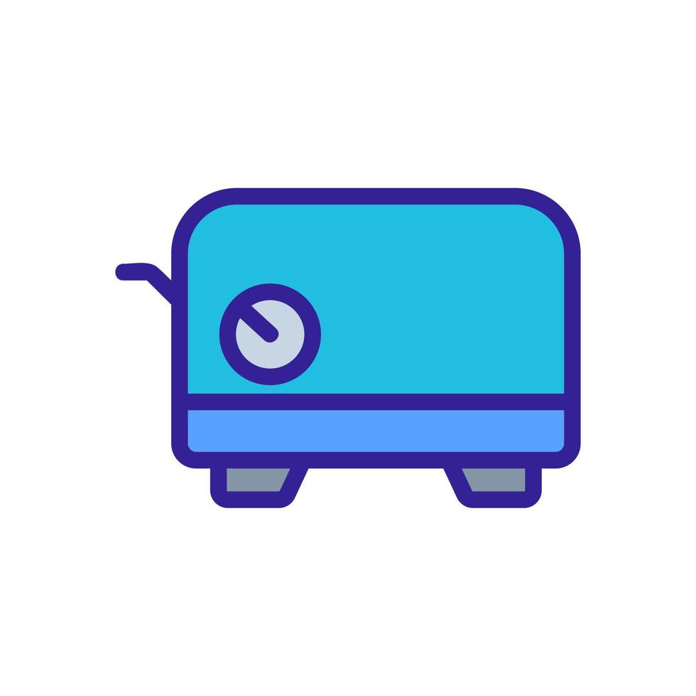 Indikator Toaster Symbol Vektor Umriss Illustration