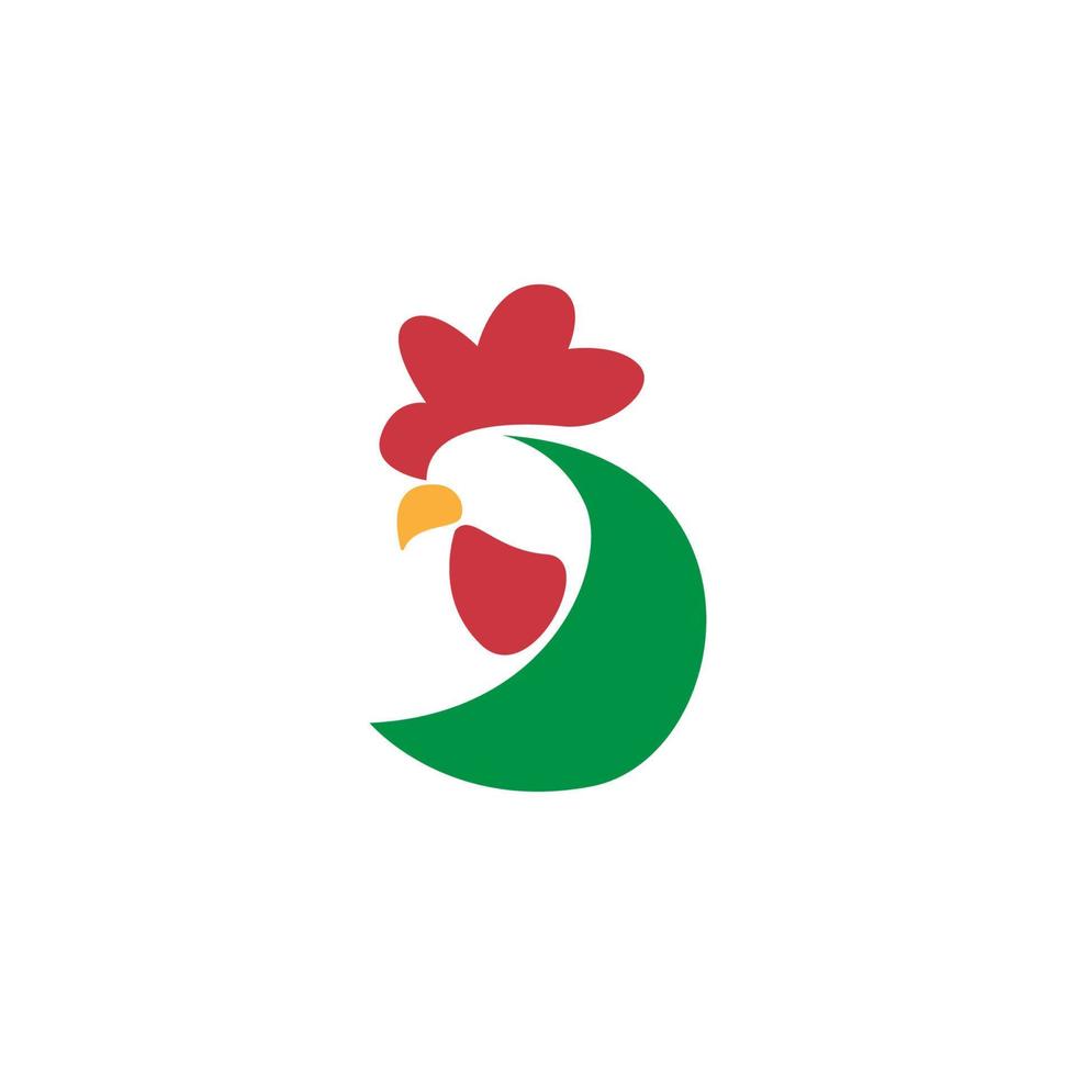 kyckling logotyp ikon design vektor