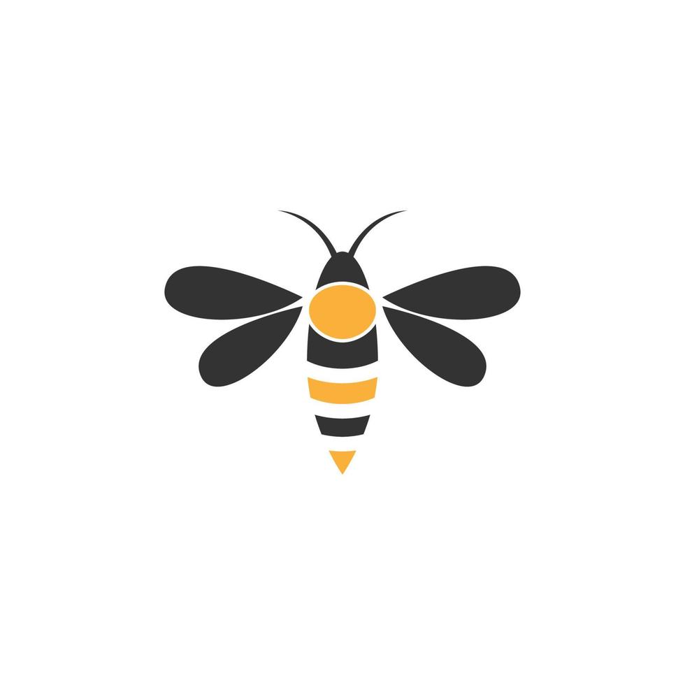 bee logotyp ikon formgivningsmall vektor