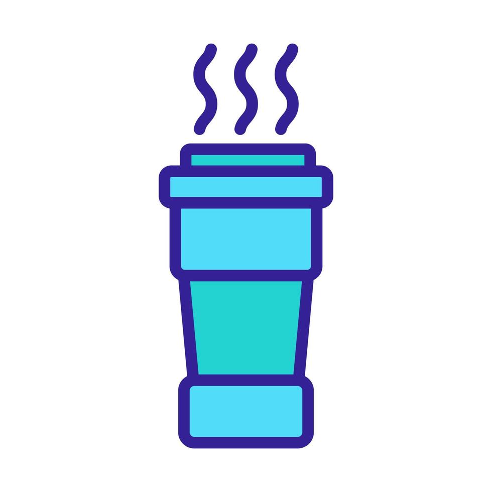 Thermotasse Symbol Vektor Umriss Illustration