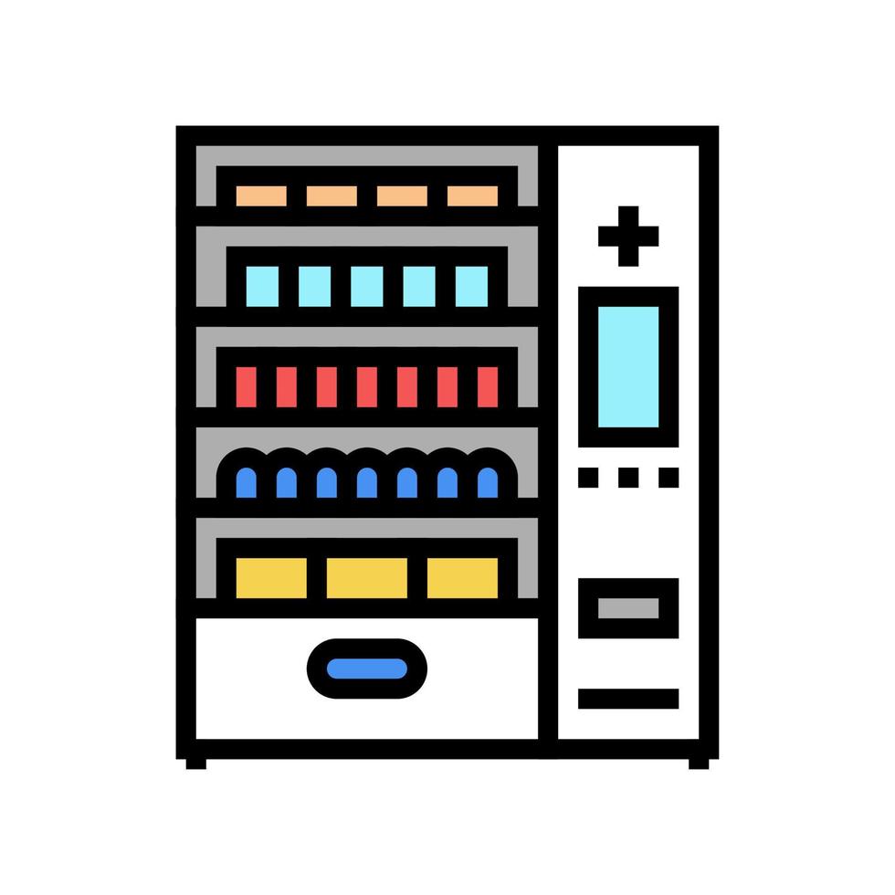 medicinsk varuautomat färg ikon vektor illustration