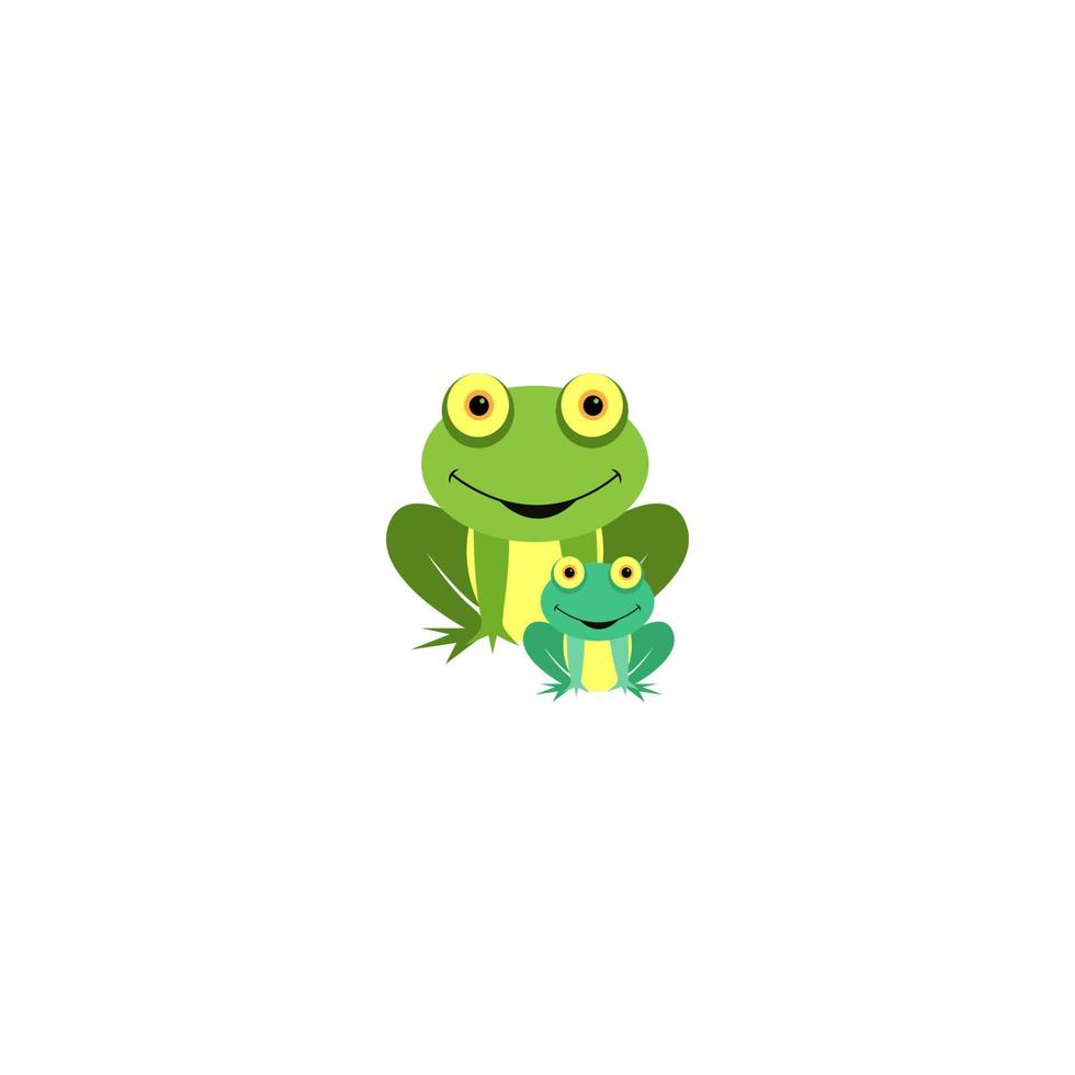 Frosch-Symbol-Vektor-Illustration vektor