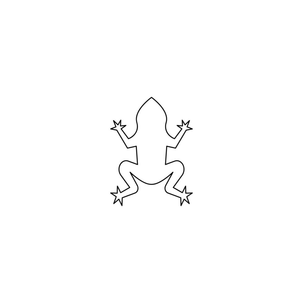 Frosch-Symbol-Vektor-Illustration vektor