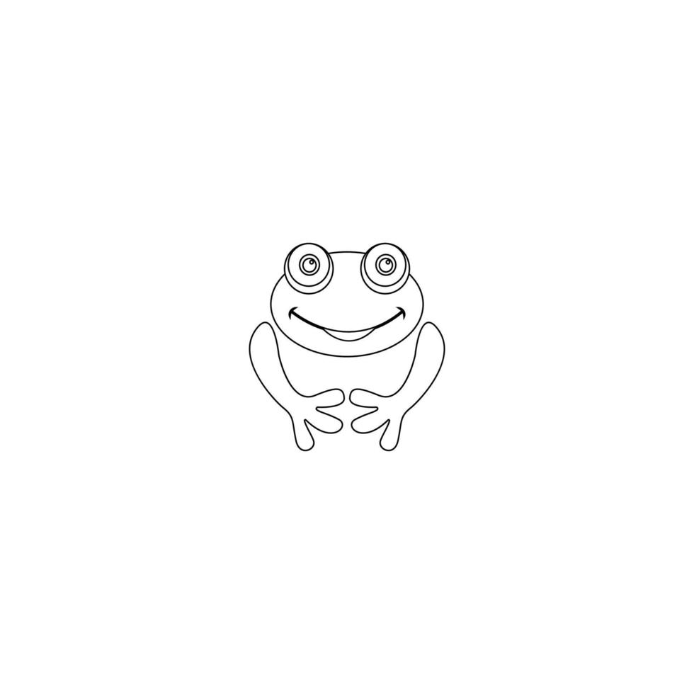 Frosch-Symbol-Vektor-Illustration vektor