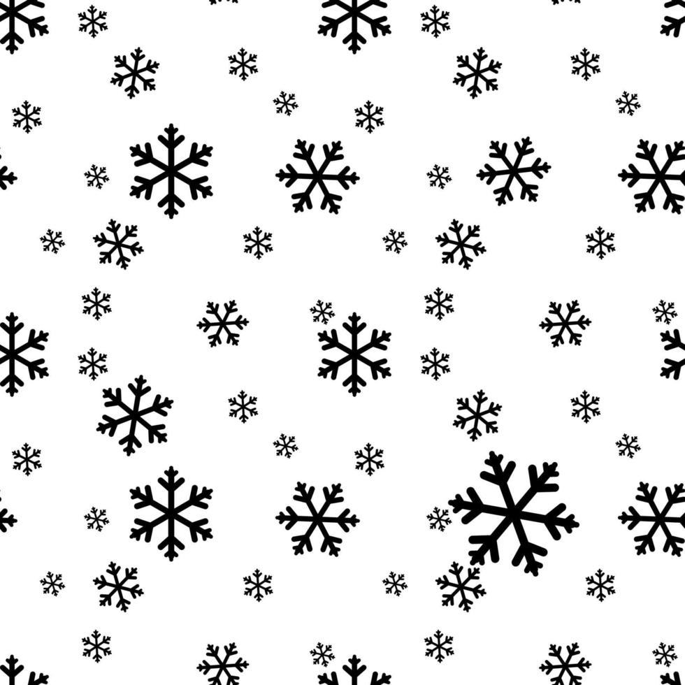 vektor seamless mönster med snöflingor. vinter background.merry christmas och gott nytt år.