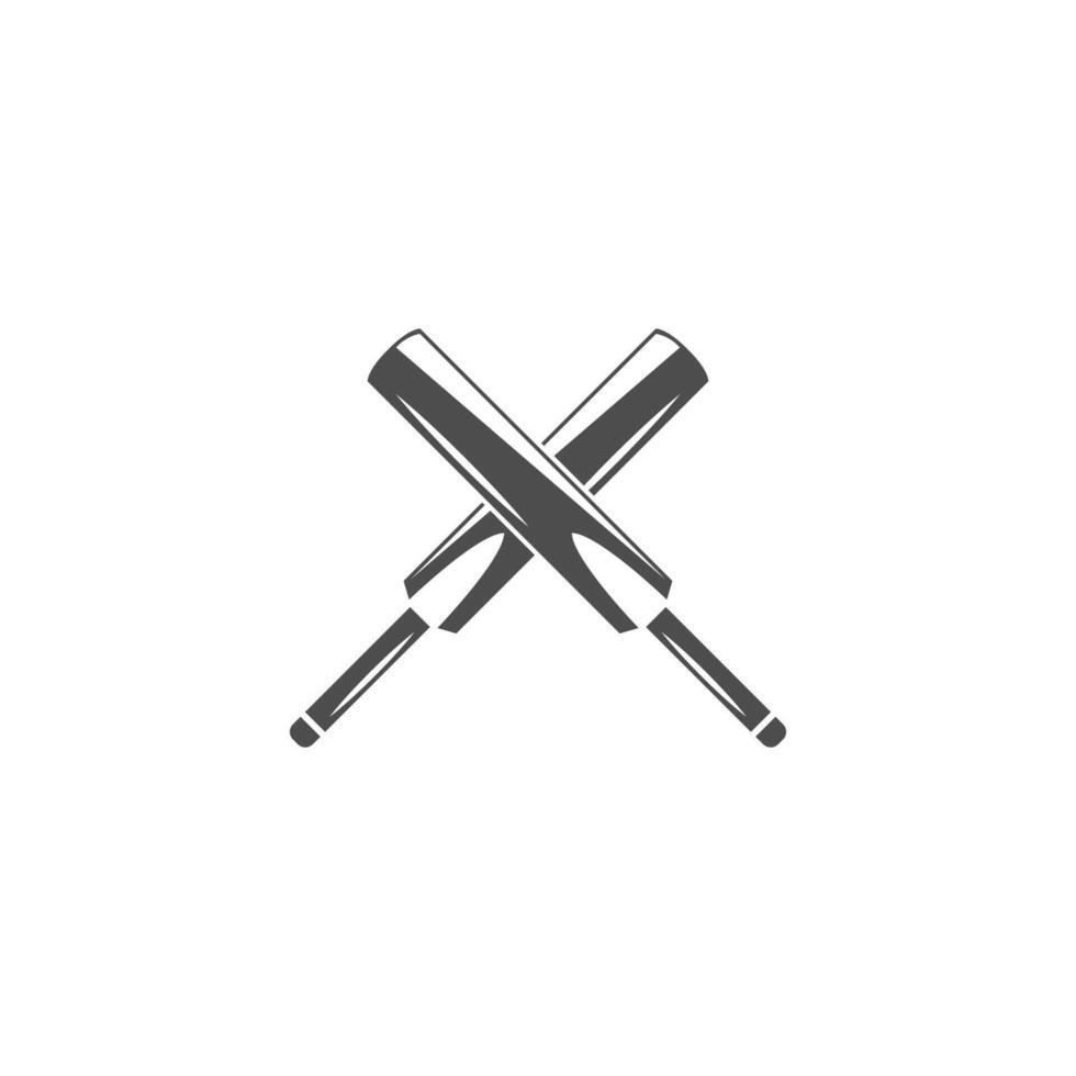 Cricket-Sport-Symbol-Logo-Design-Illustrationsvorlage vektor
